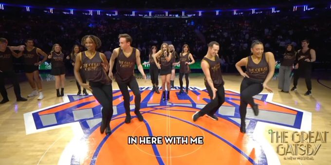 Video: Watch THE GREAT GATSBY Perform Halftime Show at Knicks Game