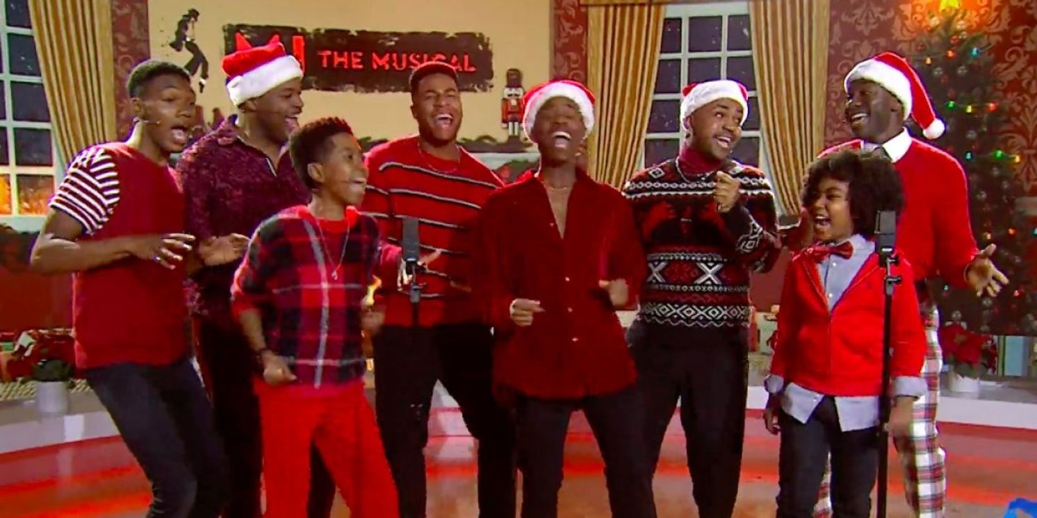Video: Watch the MJ THE MUSICAL Cast Perform 'Santa Claus Is Coming to Town' on TODAY  Image