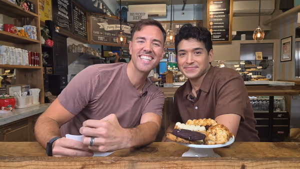 Exclusive: Zachary Noah Piser Sits Down at Schmackary's For BROADWAY SCHNACKS Photo