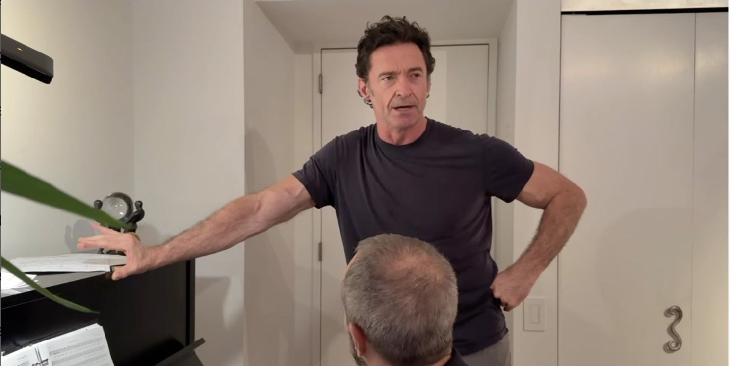 Videos: Hugh Jackman Rehearses LES MISERABLES, MUSIC MAN & More For Radio City  Image