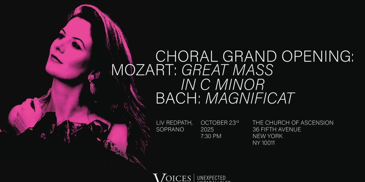 Voices of Ascension Adds New Season-Opening Concert Featuring Mozart & Bach