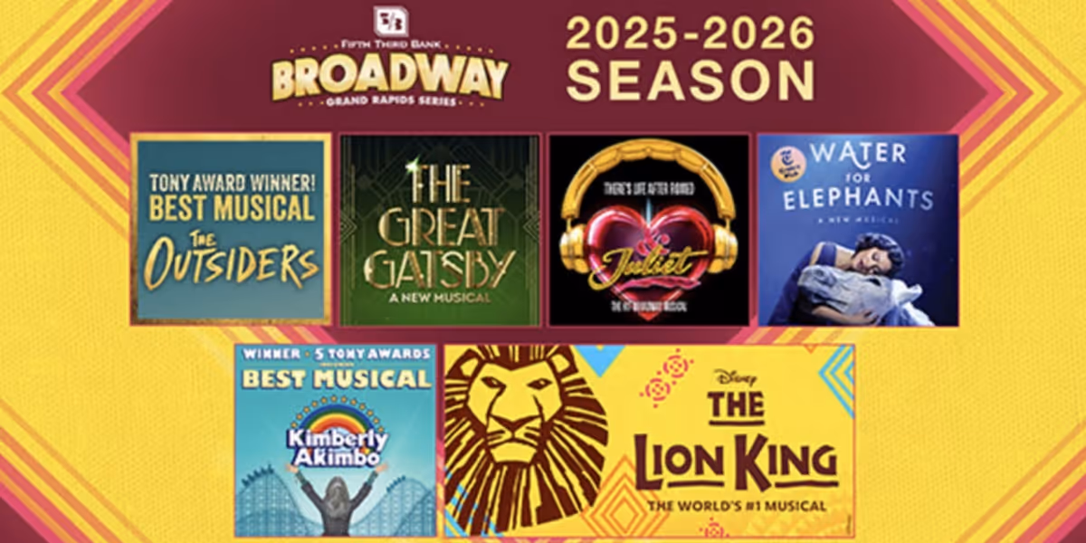 WATER FOR ELEPHANTS, & JULIET And More Set for Broadway Grand Rapids 2025-26 Season