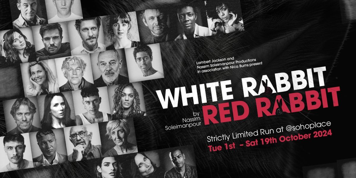 Jonathan Pryce, Michael Sheen & More to Star in WHITE RABBIT RED RABBIT @sohoplace