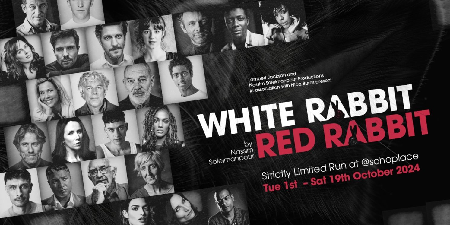 Jonathan Pryce, Michael Sheen & More to Star in WHITE RABBIT RED RABBIT @sohoplace  Image