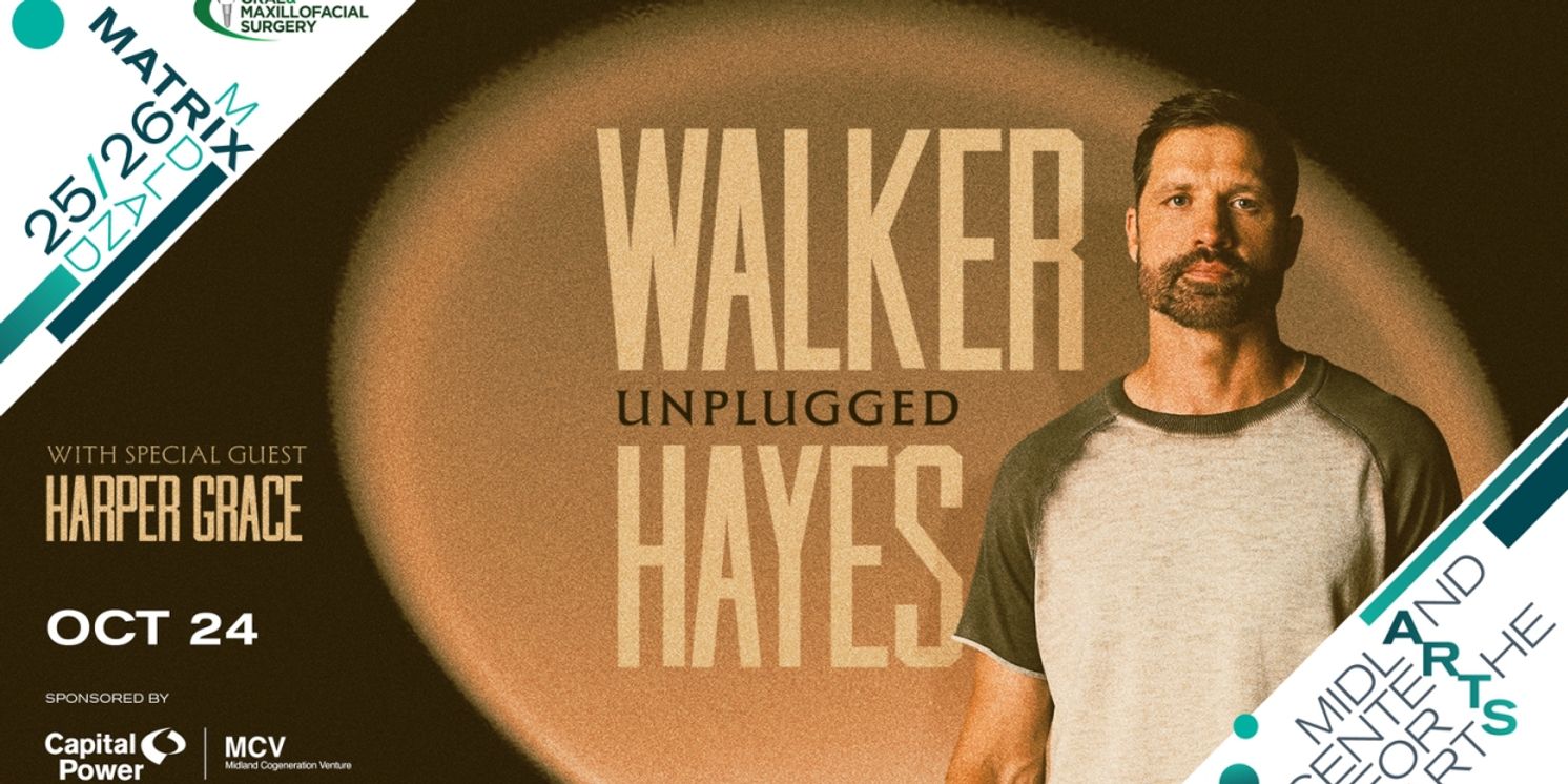 Walker Hayes to Bring UNPLUGGED Tour to Midland Center for the Arts in October  Image