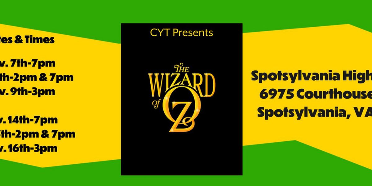 THE WIZARD OF OZ Will Be Presented by CYT Fredericksburg This November