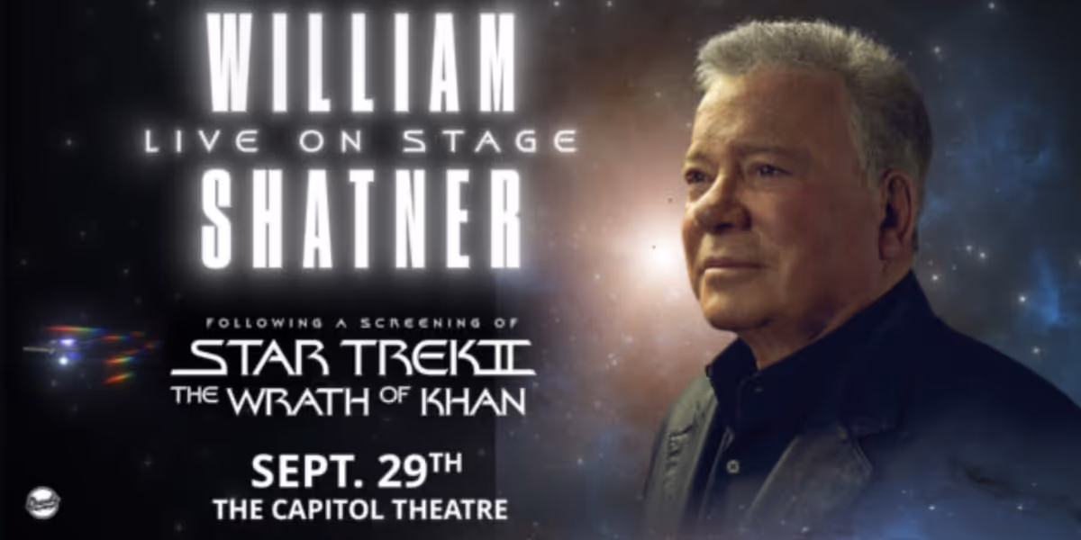 William Shatner Comes to the Capitol Theatre With a Screening of STAR TREK II: THE WRATH OF KHAN