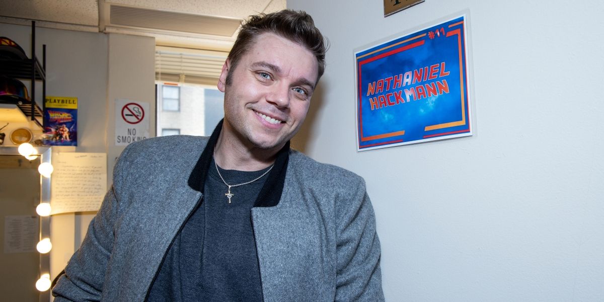 Words From The Wings: Nathaniel Hackmann of BACK TO THE FUTURE Shares Backstage Moments, Must-Haves, and More!
