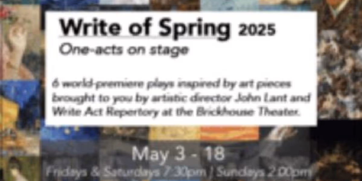 Write Act Rep to Present Original One-Act Plays With Write Of Spring 2025 At The Brickhouse Theatre