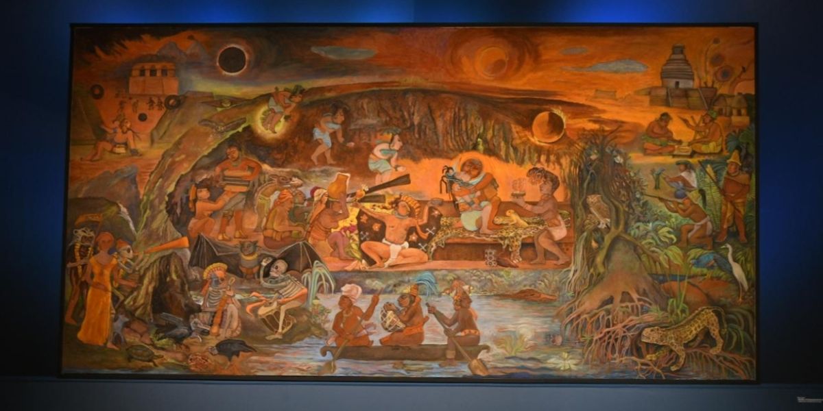 Xibalbá, El Inframundo De Los Mayas, De Rina Lazo, Se Integra A La Colección Permanente Del Museo Del Palacio De Bellas Artes