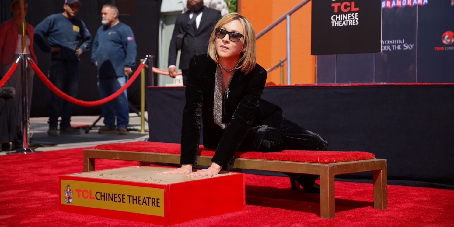 YOSHIKI Makes History as First Japanese Artist to be Honored by TCL Chinese Theatre with Handprint and Footprint Ceremony in Hollywood  Image