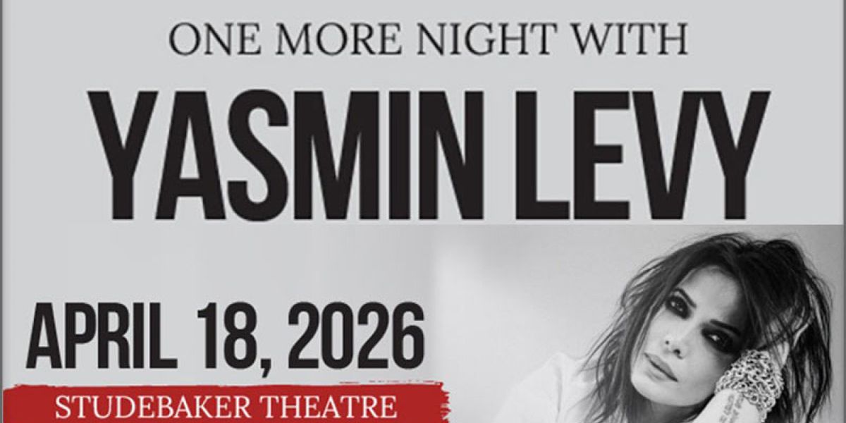 Yasmin Levy to Bring ONE MORE NIGHT WITH YASMIN LEVY to the Studebaker Theatre