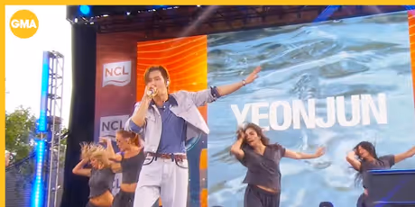 Yeonjun Performs 'Ice Cream,' Talks New Solo Album On GMA Photo