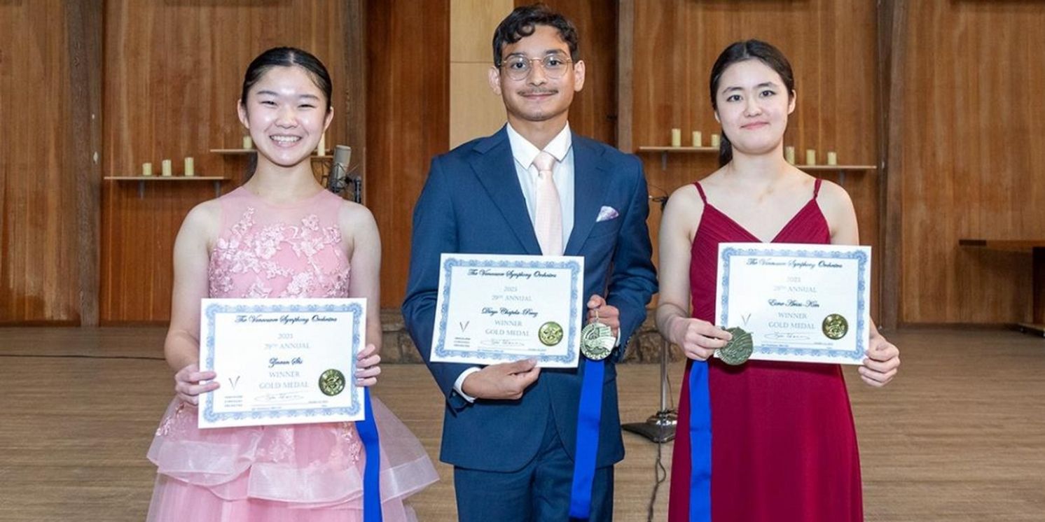 Young Artist Competition Gold Medalists To Perform With VSO USA In January  Image
