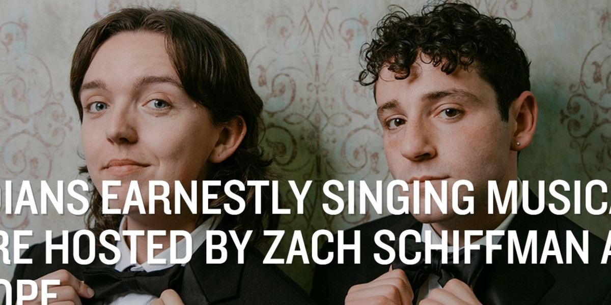 Zach Schiffman And Reid Pope Present COMEDIANS EARNESTLY SINGING MUSICAL THEATER At Joe's Pub