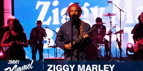 Ziggy Marley Performs RACISM IS A KILLA on JIMMY KIMMEL LIVE