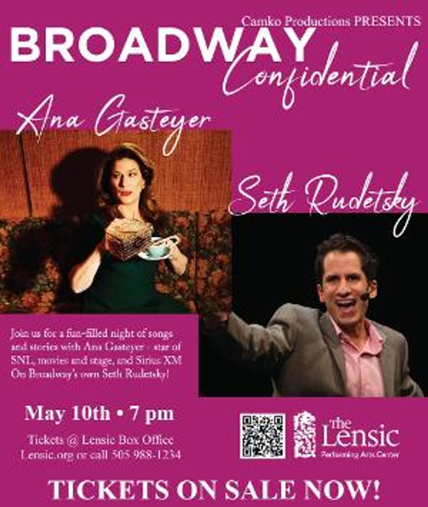 BROADWAY CONFIDENTIAL Comes to Santa Fe in May With Ana Gasteyer and Seth Rudetsky  Image