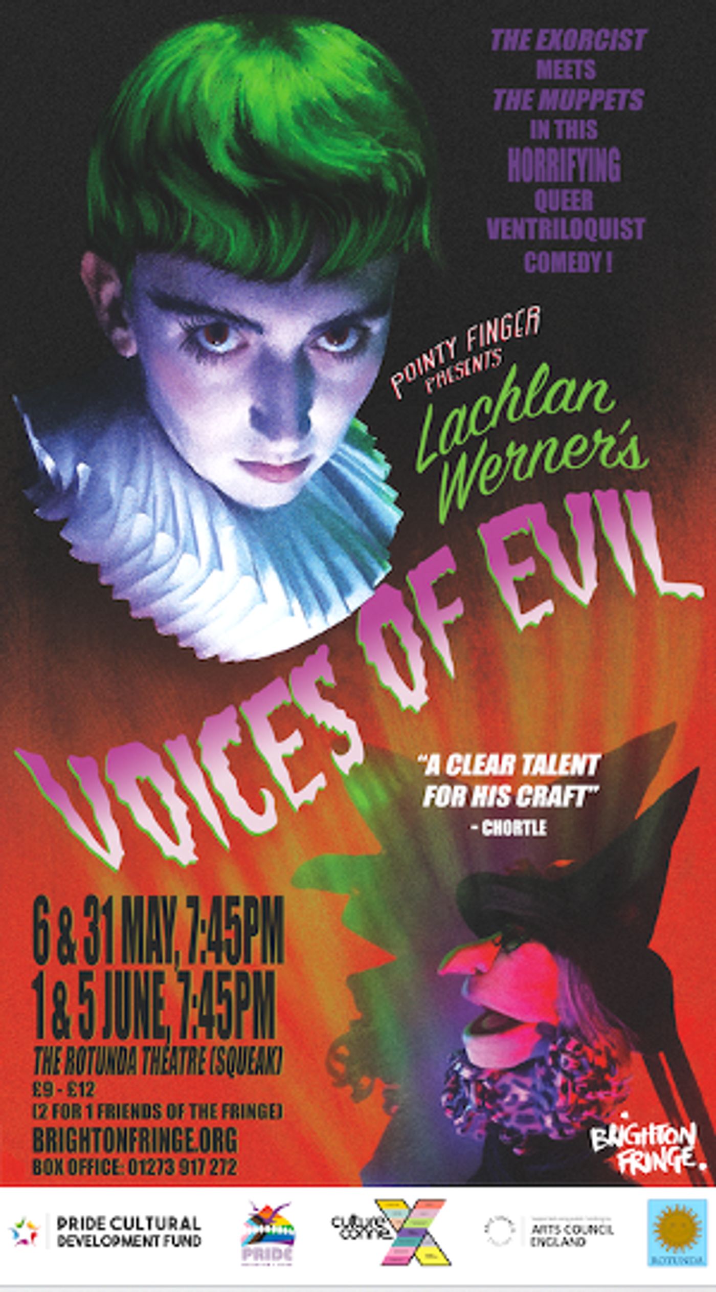 Lachlan Werner: VOICES OF EVIL Comes to Brighton Fringe 2022  Image