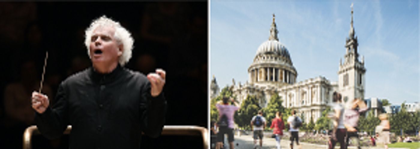 Simon Rattle Makes St. Paul's Cathedral Debut  Image