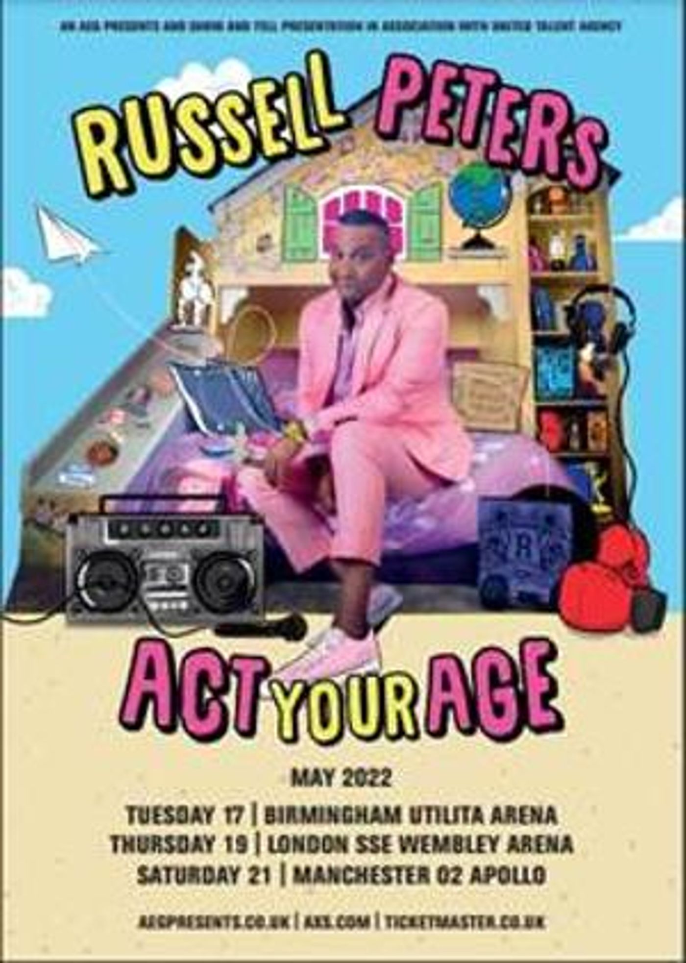 Canadian Comedian Russell Peters To Play The UK As Part Of His ACT YOUR AGE World Tour  Image