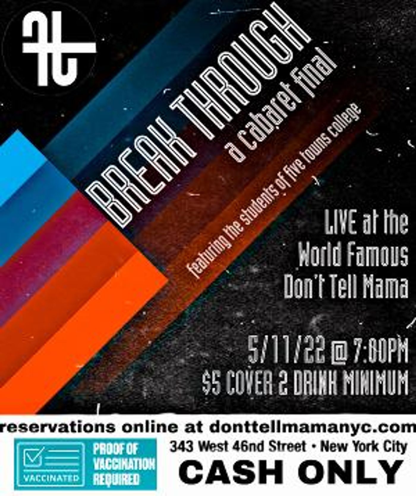 Five Towns College Comes to Don't Tell Mama Next Week  Image