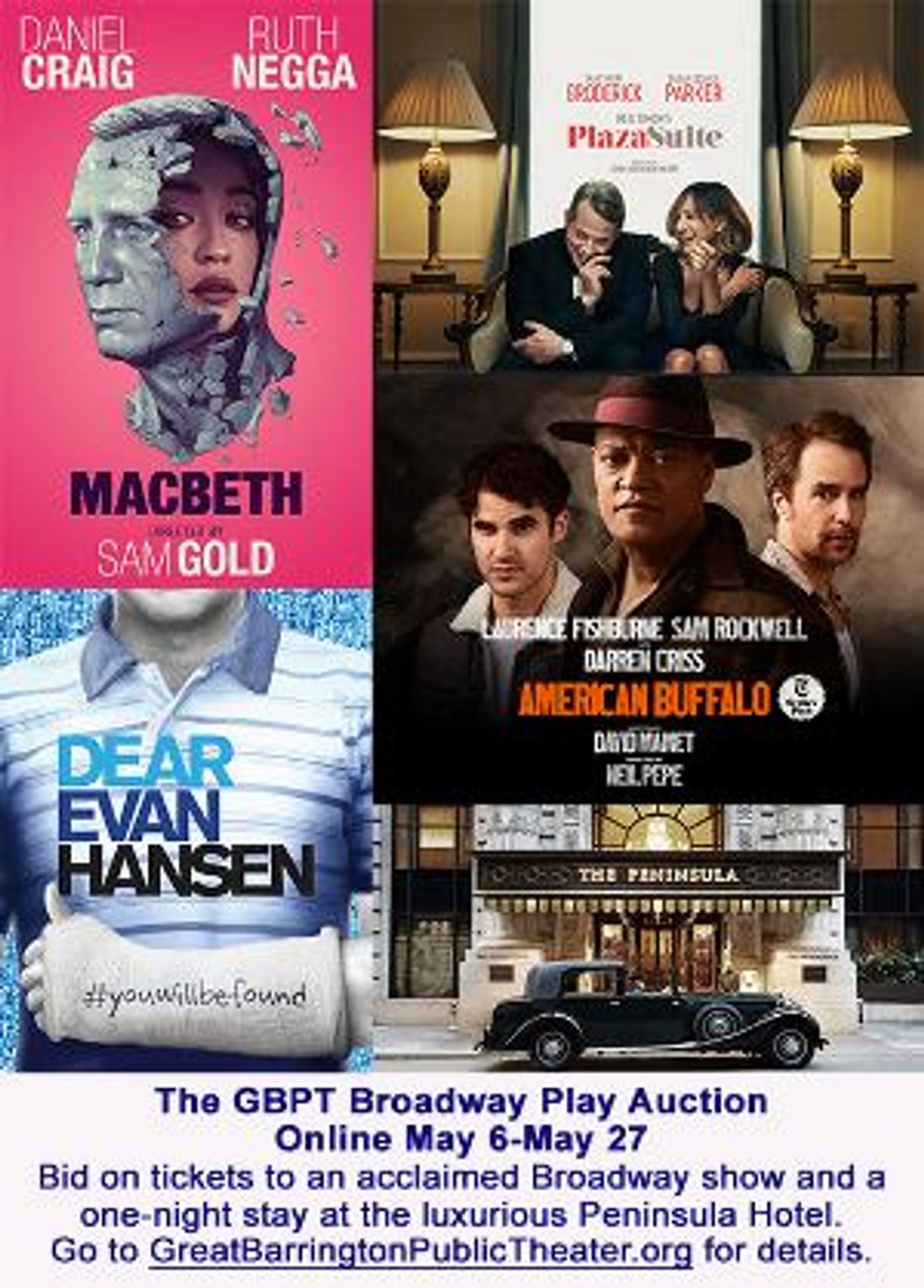 Great Barrington Public Theater Announces Broadway Play Online Auction  Image