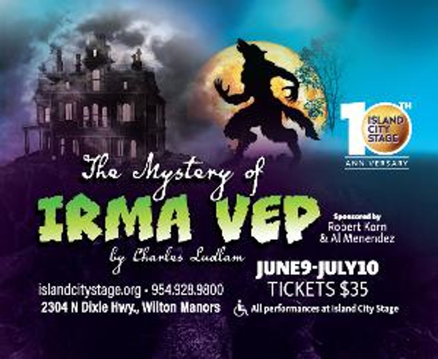 Island City Stage Presents THE MYSTERY OF IRMA VEP: A PENNY DREADFUL in June  Image