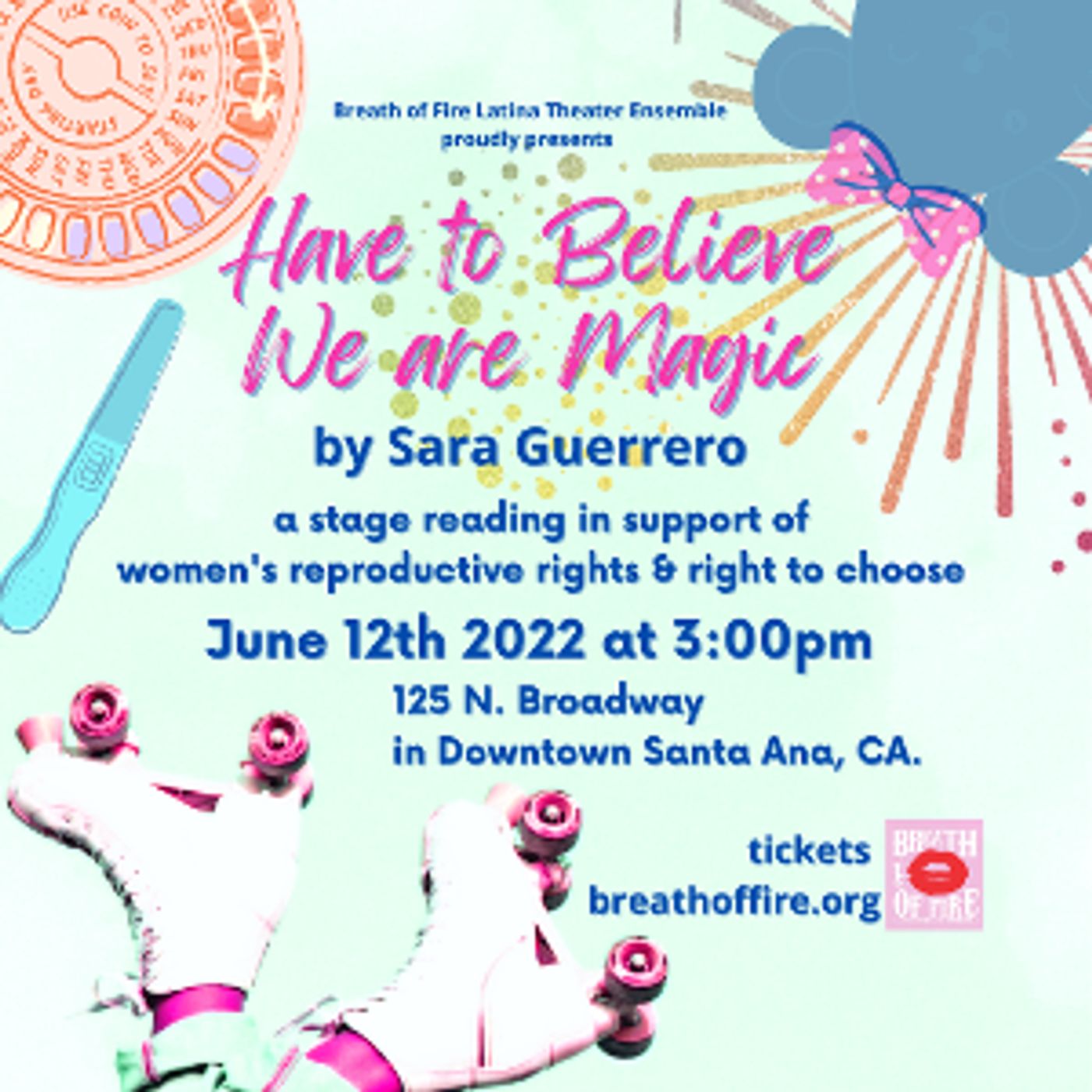Breath of Fire Presents a Reading of HAVE TO BELIEVE WE ARE MAGIC  Image