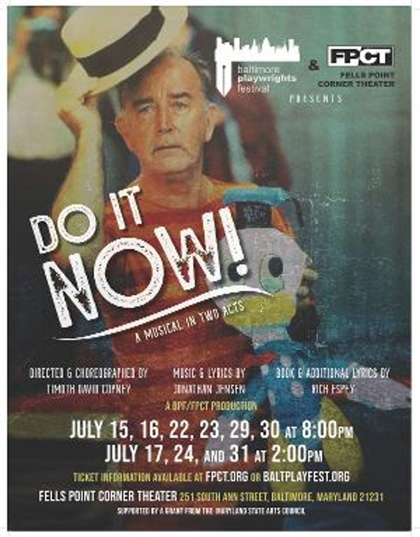 DO IT NOW! Comes to the Baltimore Playwrights Festival  Image