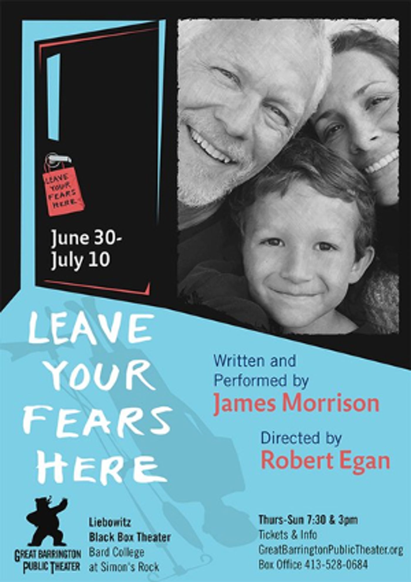 LEAVE YOUR FEARS HERE Opens at Liebowitz Black Box Theater, June 30  Image