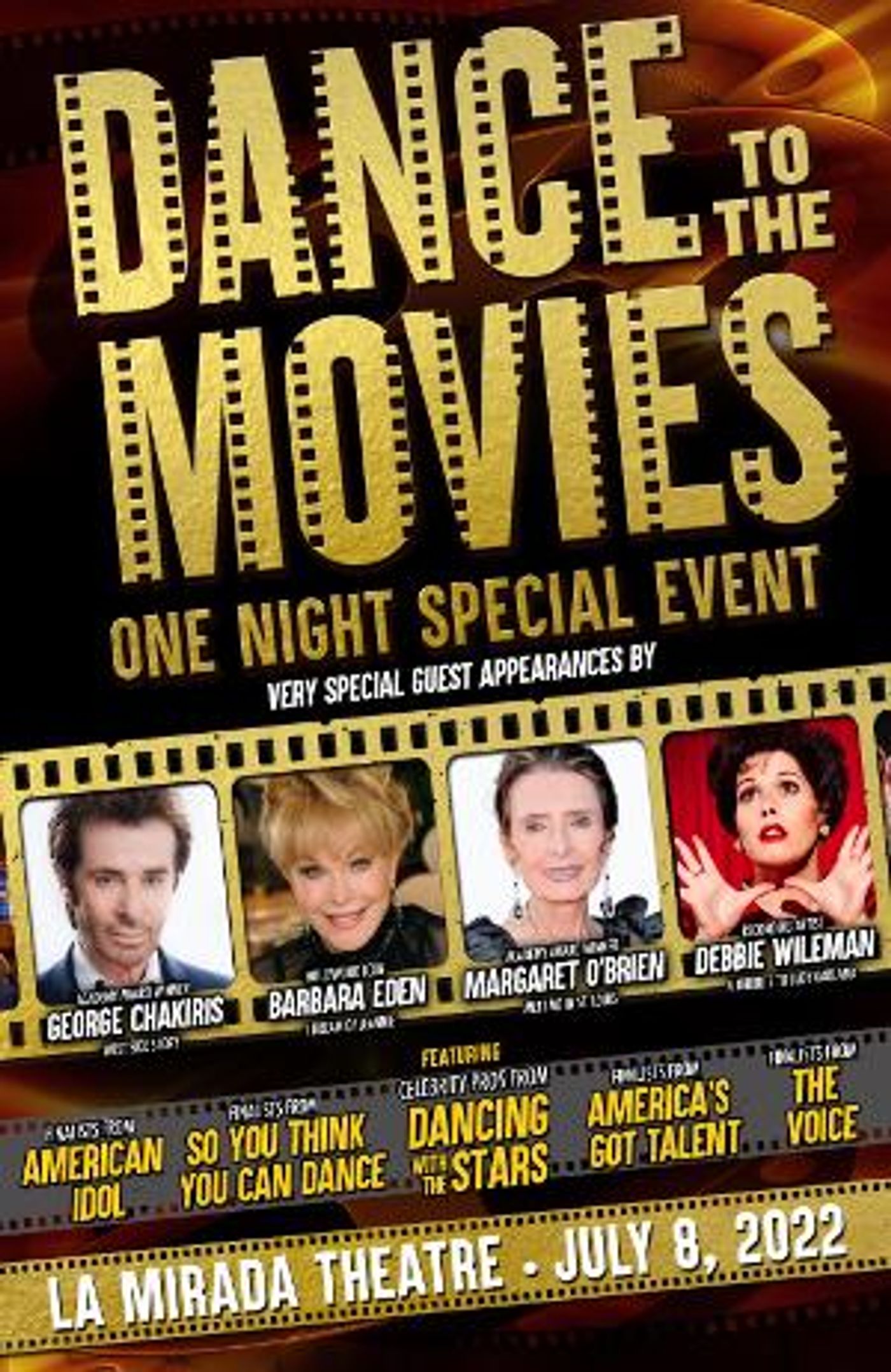 Barbara Eden, George Chakiris, Margaret O'Brien, and Debbie Wileman Join DANCE TO THE MOVIES at La Mirada  Image