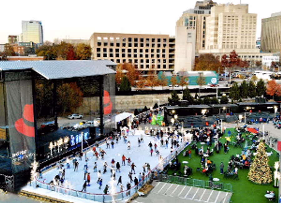 Downtown Raleigh Ice Skating Rink Returning To Red Hat Amphitheater This November! Image