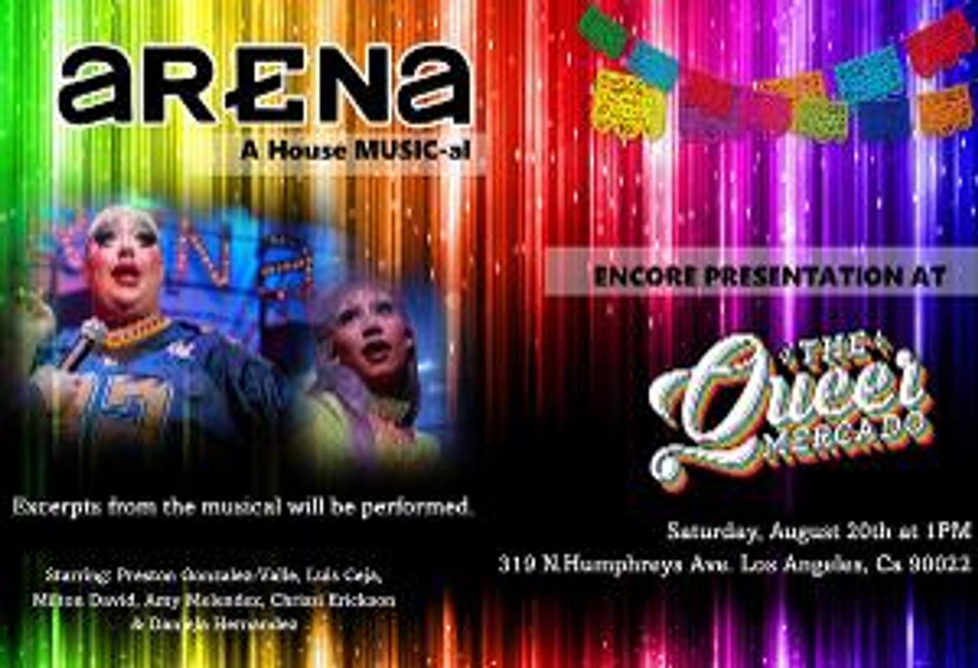 Cast from ARENA: A House MUSIC-al To Appear At First Year Anniversary of The Queer Mercado  Image