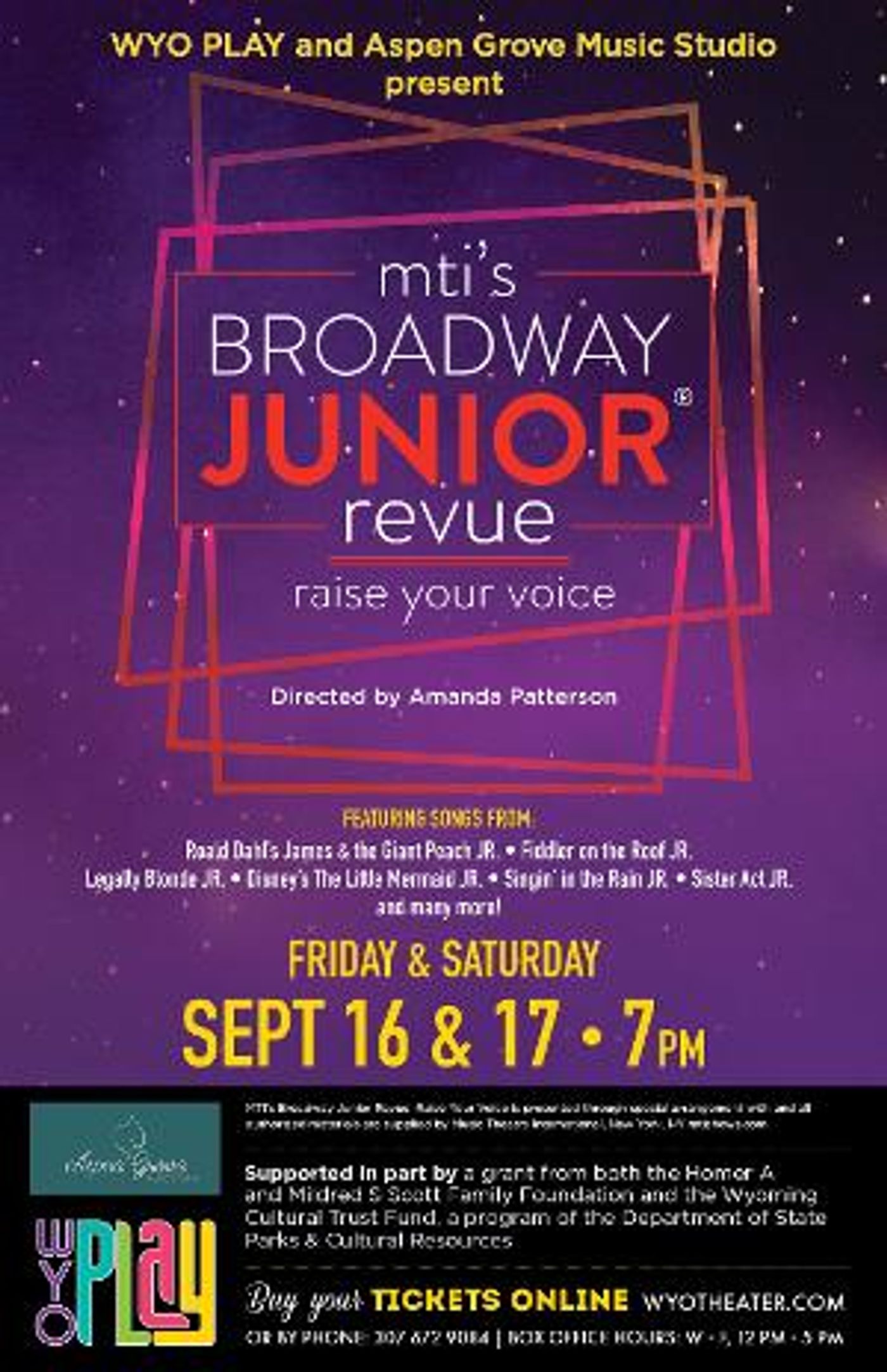Aspen Grove & WYO PLAY Team up For MTI's Broadway Junior Musical Revue: Raise Your Voice  Image