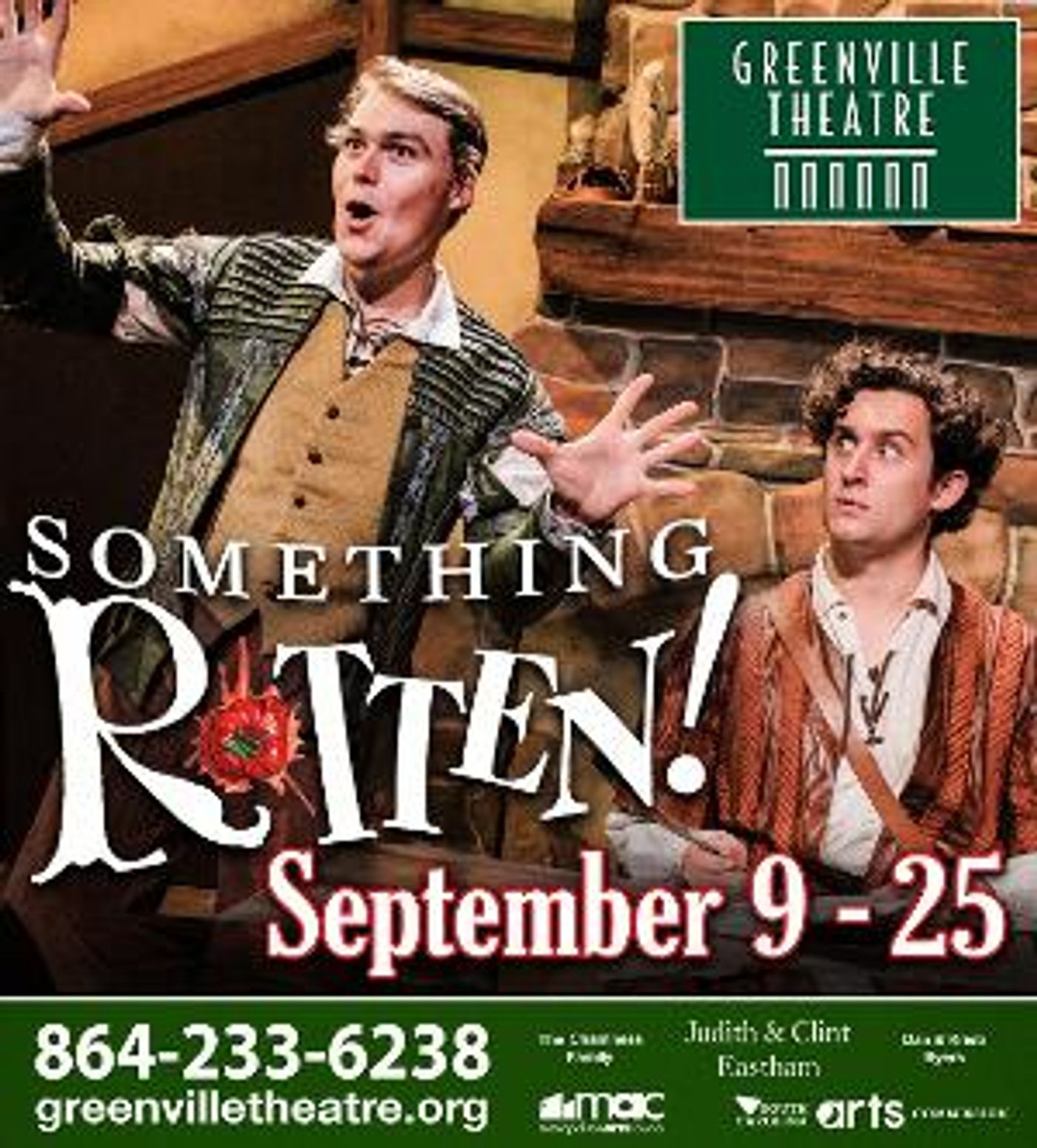 Greenville Theatre Will Open Season 97 With SOMETHING ROTTEN!  Image