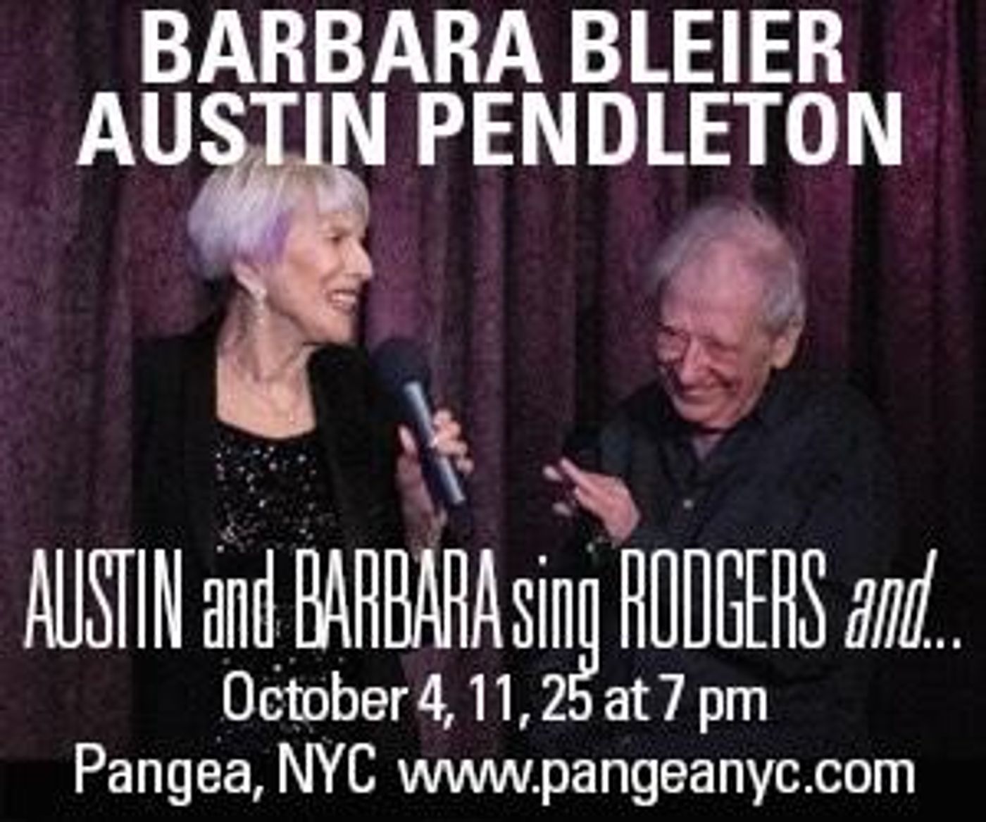 Pendleton and Bleier Sing Richard Rodgers at Pangea  Image