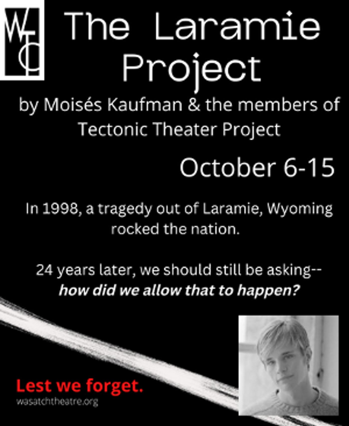 THE LARAMIE PROJECT Announced At Wasatch Theatre Company  Image