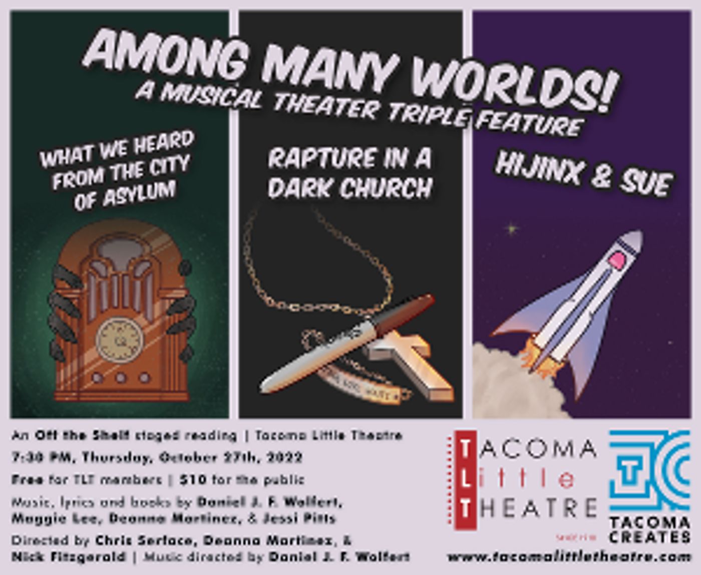 Tacoma Little Theatre's 'Off The Shelf' Presents a Reading of AMONG MANY WORLDS  Image