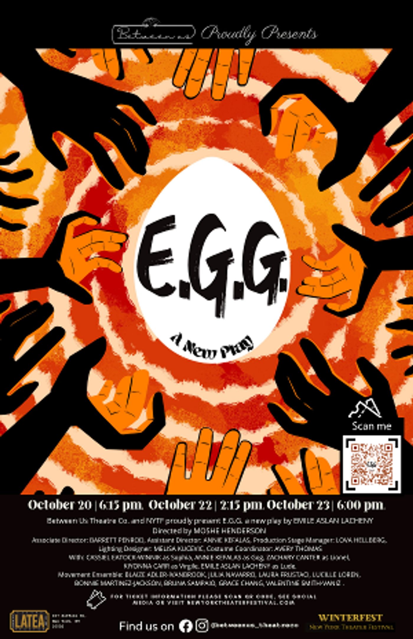 Between Us Theatre Company Presents E.G.G. A New Play About The Last Of Humanity  Image