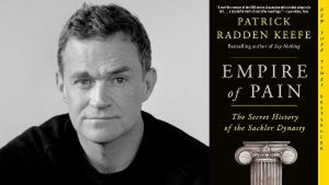 Patrick Radden Keefe to Appear at The Music Hall Lounge with Bestselling Book EMPIRE OF PAIN in November  Image