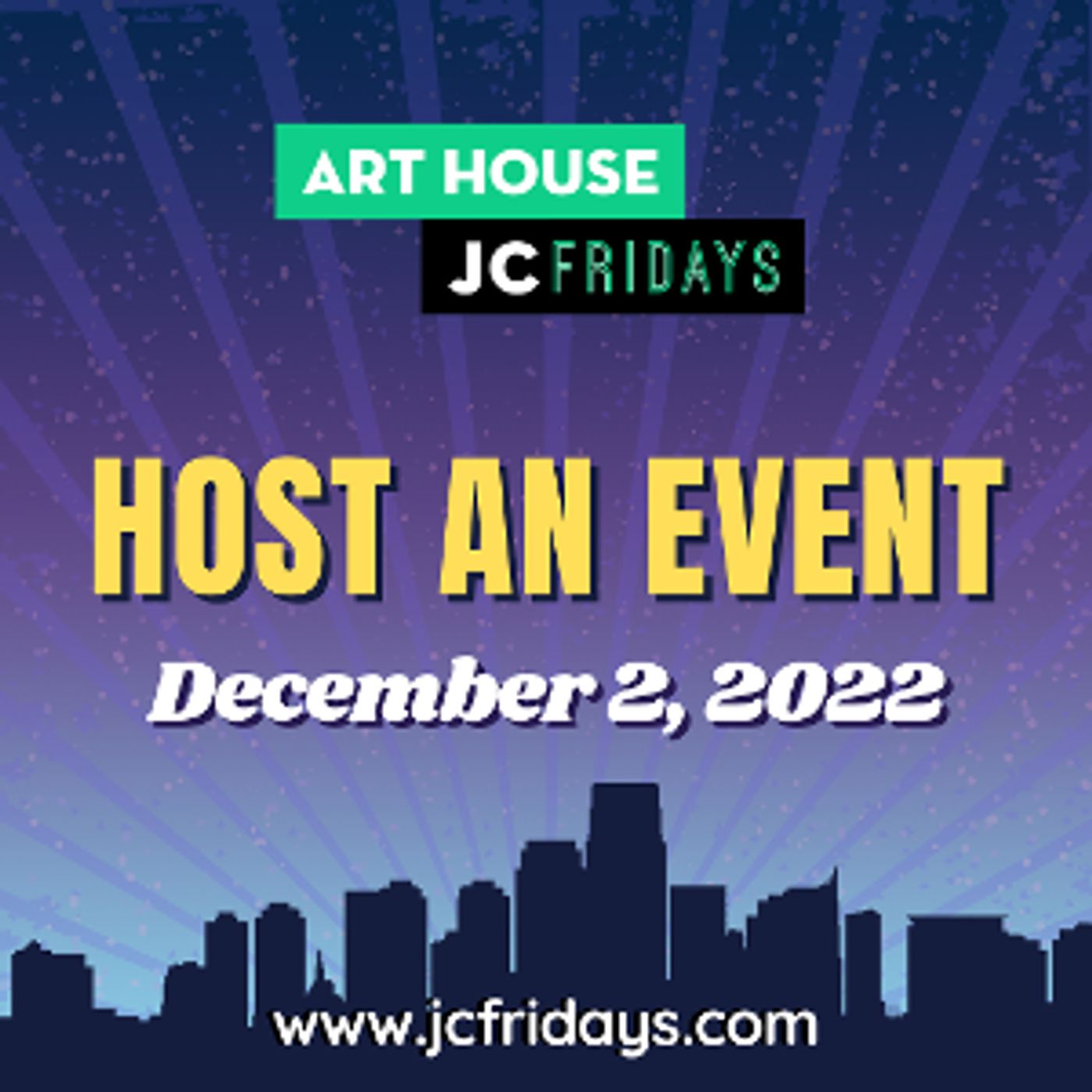Art House Productions Announces Open Call For Event Hosts For JC Fridays  Image