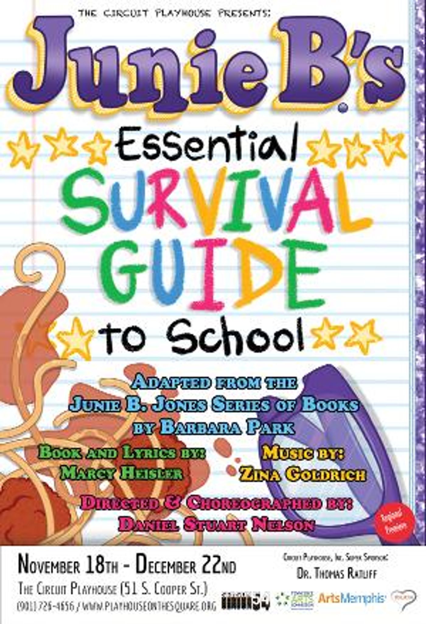 Playhouse On The Square's Holiday Show Series Brings Back JUNIE B. JONES  Image