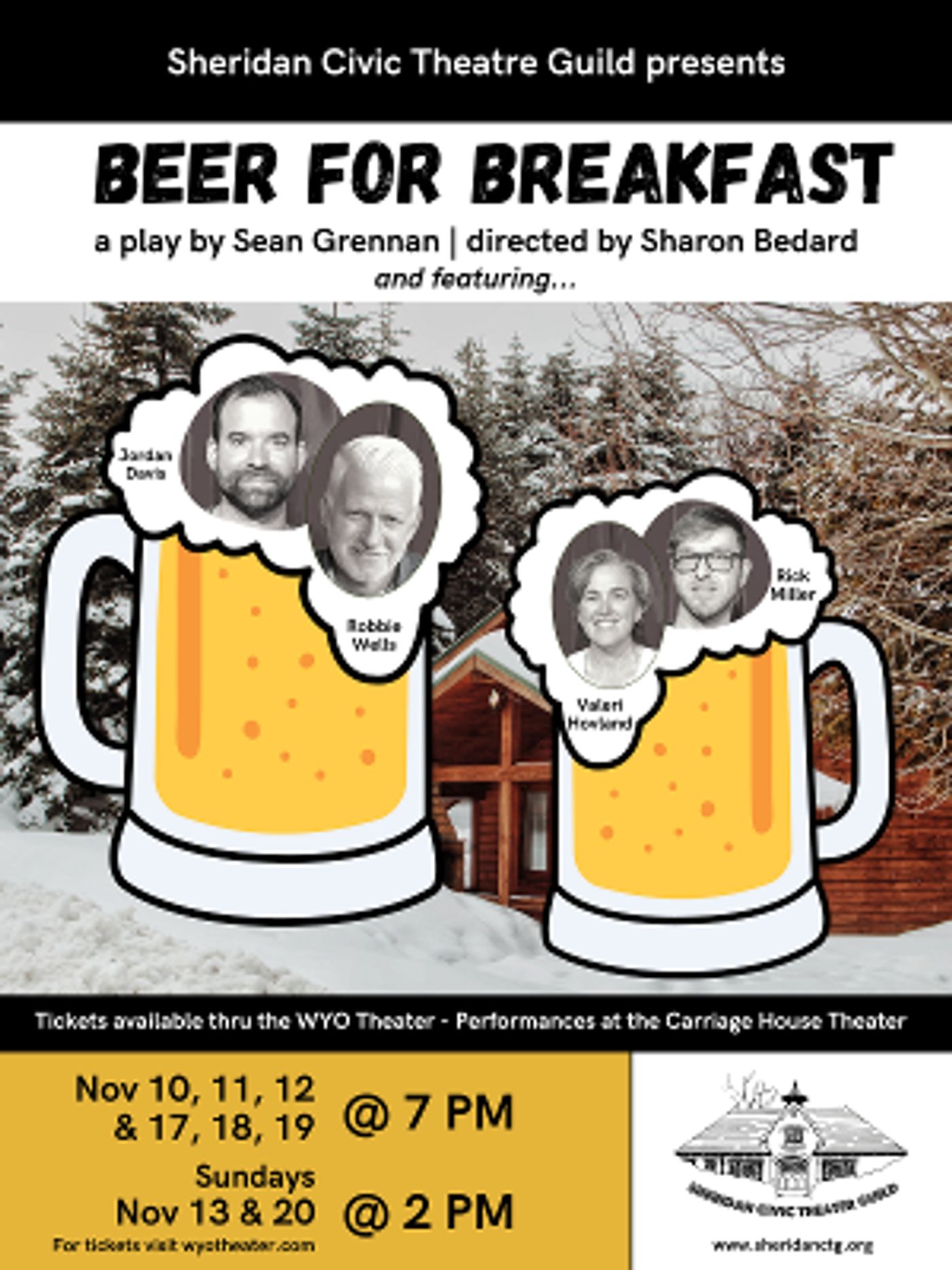 Civic Theatre Guild Kicks Off Season With Comedy BEER FOR BREAKFAST  Image