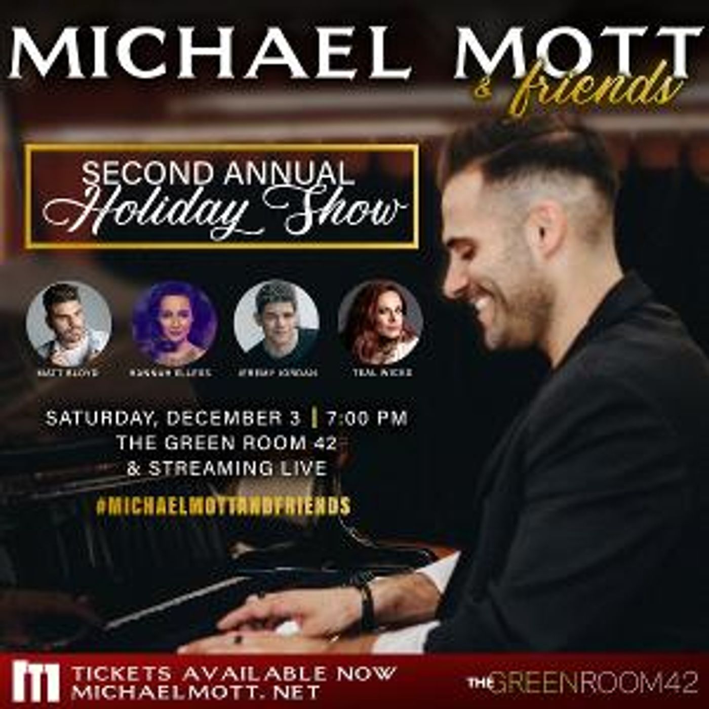 Jeremy Jordan, Teal Wicks, and Hannah Elless Join 'Michael Mott & Friends' Next Month  Image
