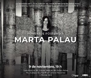 La Secretaría De Cultura Rendirá Homenaje A La Artista Marta Palau  Image