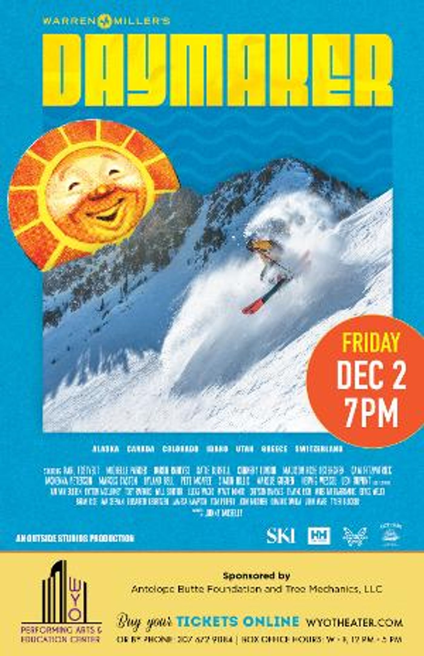 Warren Miller's 73rd Film DAYMAKER to Premiere at WYO Theatre  Image