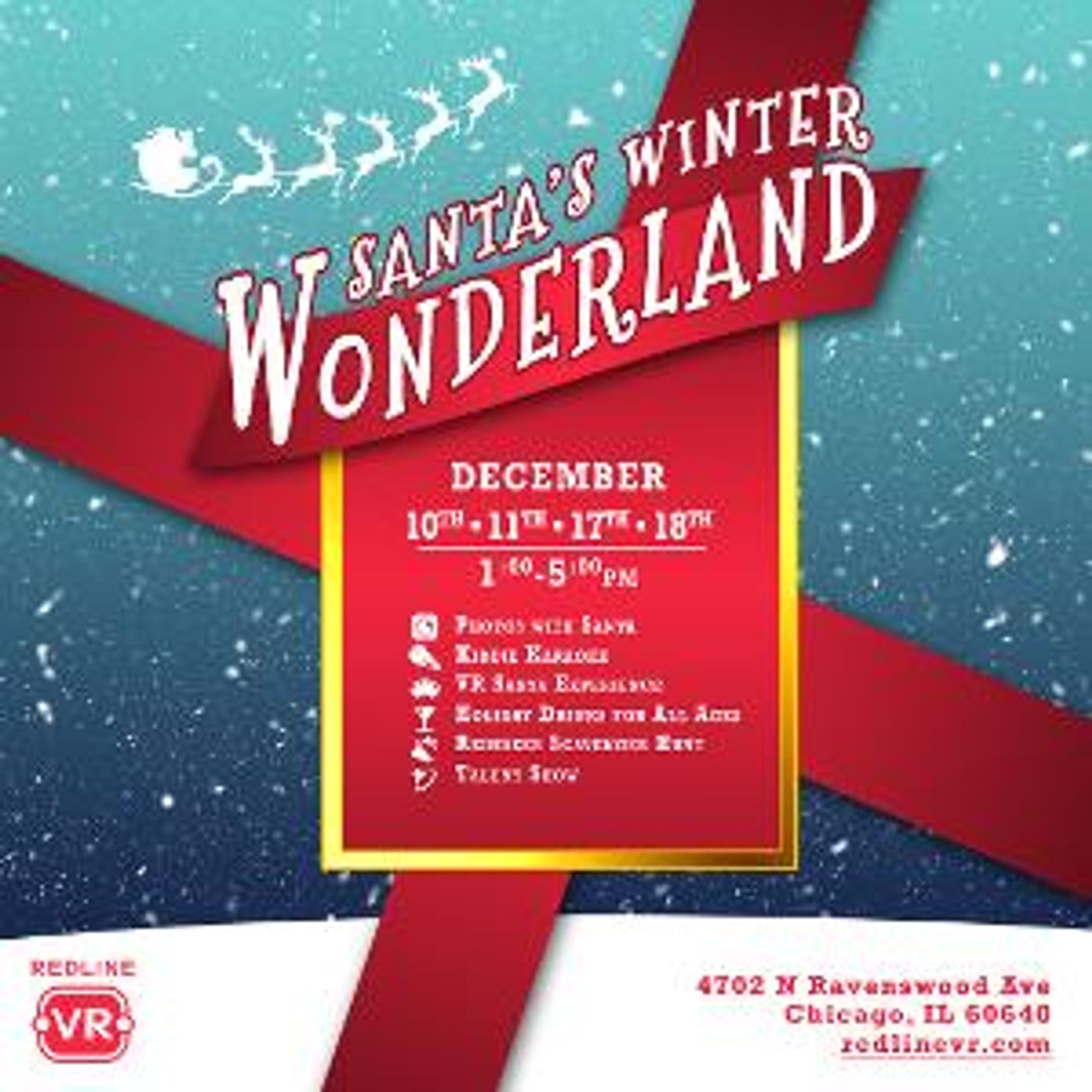 Ravenswood's Redline VR Announces A Santa Photo Experience For Youth, SANTA'S WINTER WONDERLAND  Image