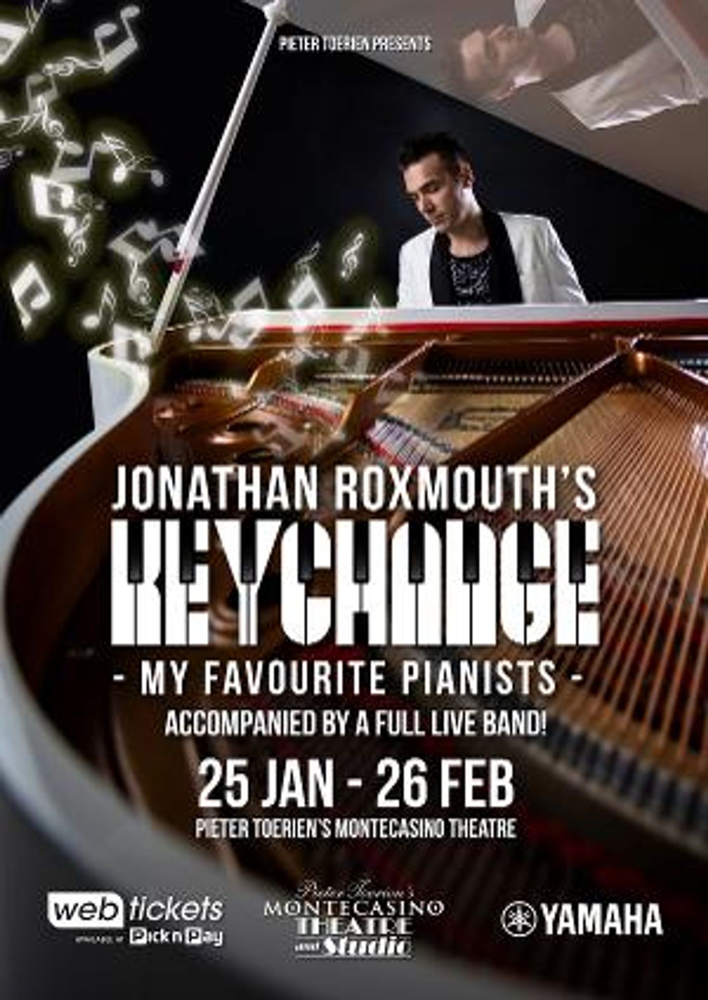 Jonathan Roxmouth's KEYCHANGE - My Favourite Pianists Comes to Pieter Toerien Theatre, Montecasino Next Month  Image