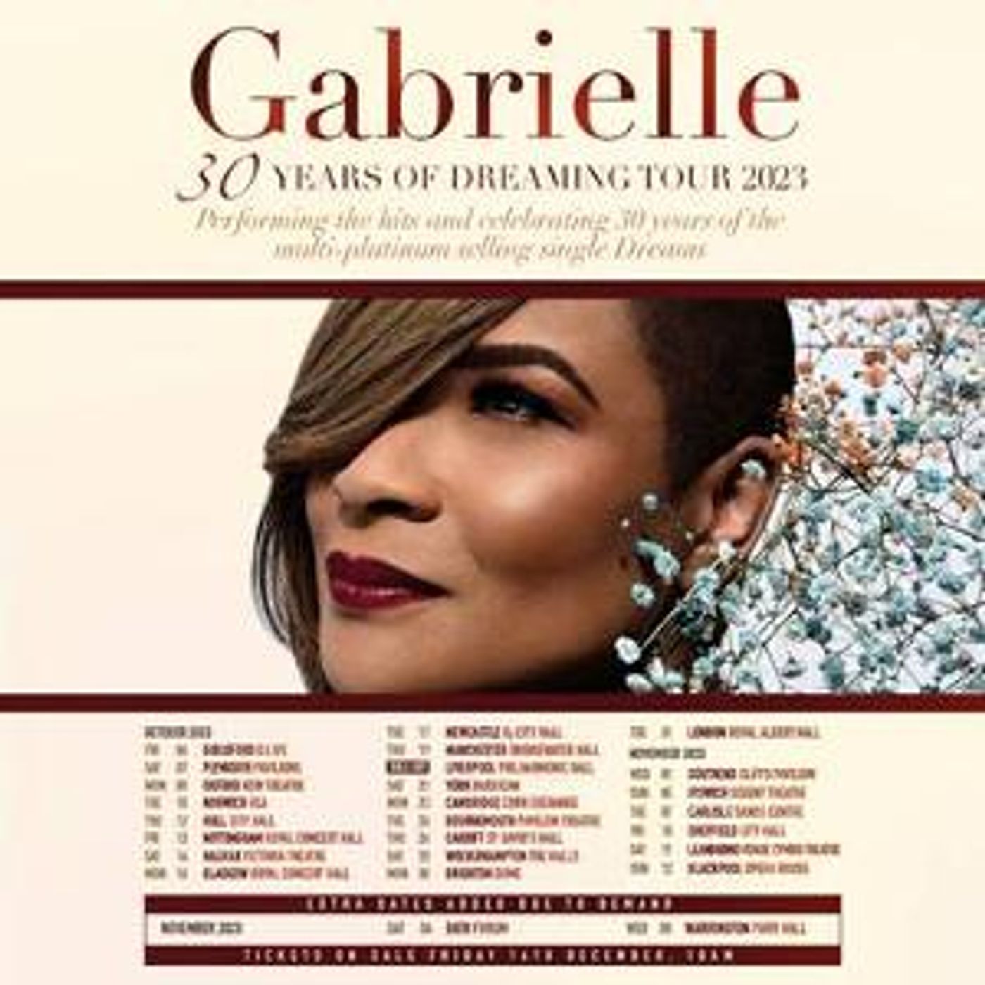 GABRIELLE Will Return to Parr Hall in November 2023  Image