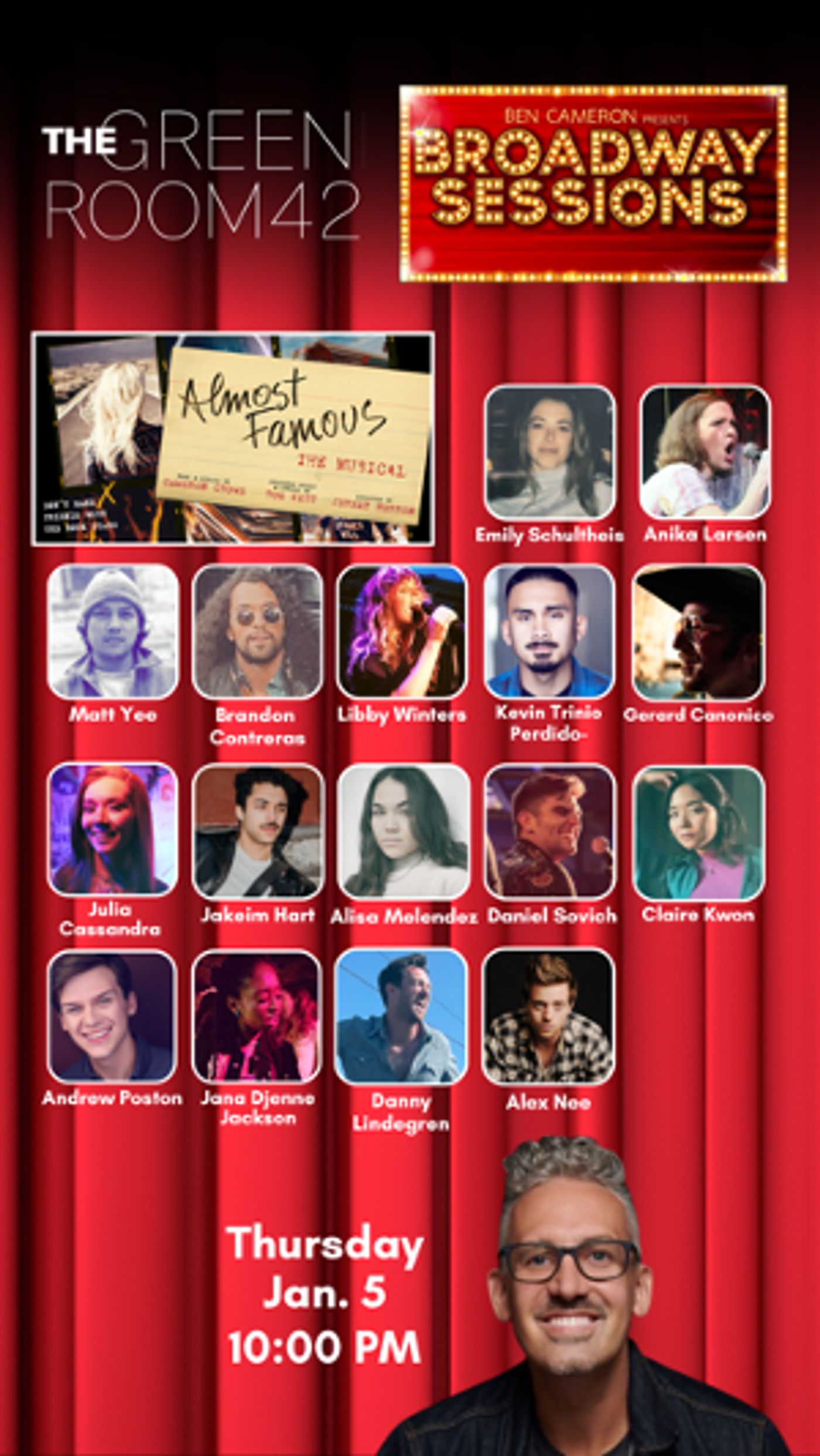 ALMOST FAMOUS Cast Comes to Broadway Sessions This Week  Image